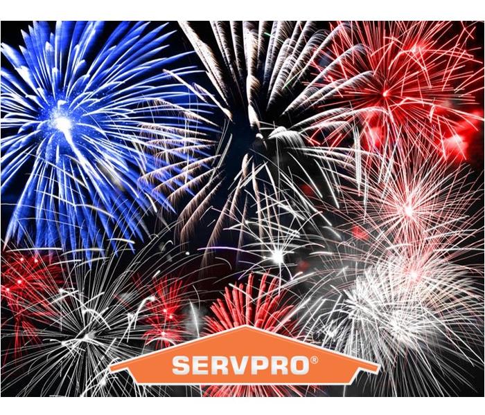 Fireworks Photo with SERVPRO Logo