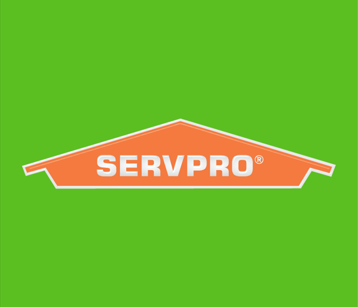 SERVPRO logo on a green background