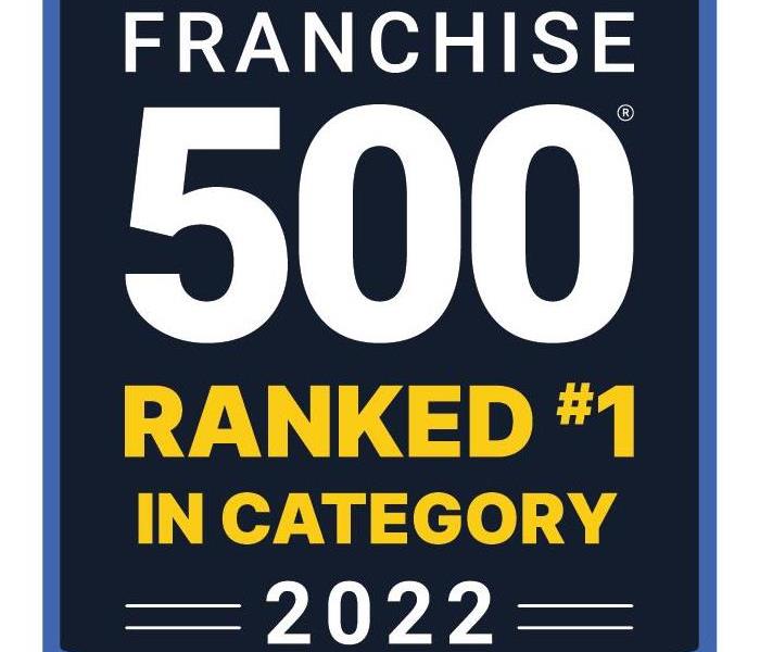 Franchise 500 Badge Showing SERVPRO's #1 Rank in Category