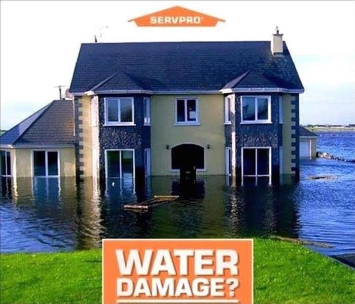 call SERVPRO of Albany and Americus at (229) 439-2048 - image of flooded house